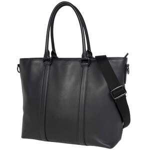 Coach Metropolitan Tote Bag, 2-Way Shoulder Leather, Black, 55564, Men's